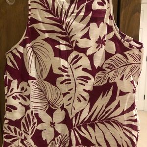 Women’s floral LOFT tank top